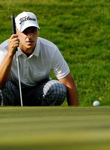 Crane putts himself top
