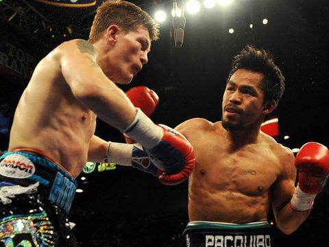 Pacquiao's right hook was the key weapon as the Filipino took control early.