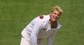 Shane Warne in full flow in the 1993 Ashes