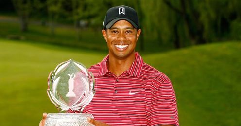 A sight that set off a flood of bets on Tiger Woods.