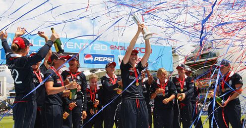 Party time: England celebrate their World Twenty20 win