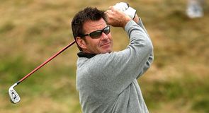 Thrice Open winner Sir Nick Faldo is among the early starters on day two.