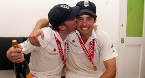Sealed with a kiss: a jubilant Swann and Cook celebrate Ashes success in 2009 Sealed with a kiss: a jubilant Swann and Cook celebrate Ashes success in 2009