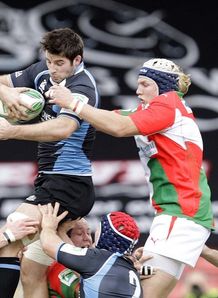 Glasgow v Biarritz line out Glasgow v Biarritz line out