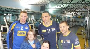 Sara: meets Rhinos stars