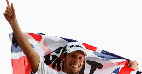 Newly-crown world champion, Jenson Button.