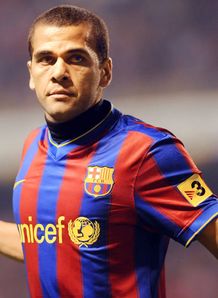 Alves happy at Barca