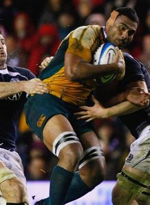 Wycliff Palu on a charge in Scotland Wycliff Palu on a charge in Scotland