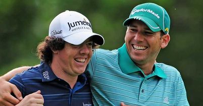 SKY_MOBILE Garcia Sergio with Rory McIlroy