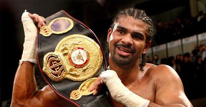 David Haye with belt