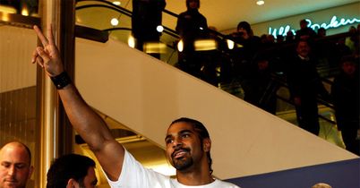 David Haye pointing