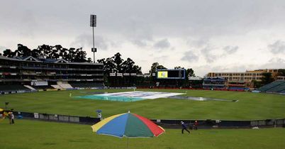 The Wanderers rain delay South Africa November 2009