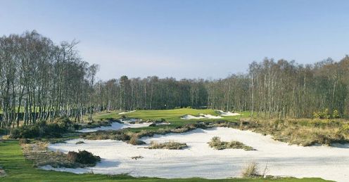 The par-three third hole.
