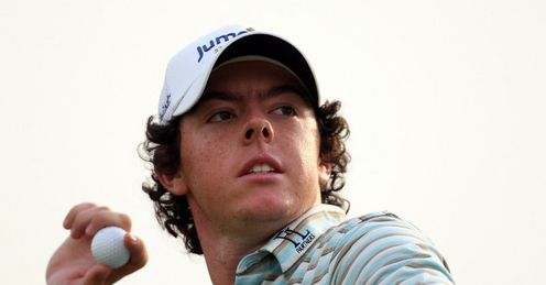 Rory McIlroy at the end of his eventful round on Sunday