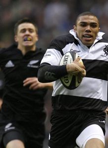 Bryan Habana score against Barbarians Bryan Habana score against Barbarians