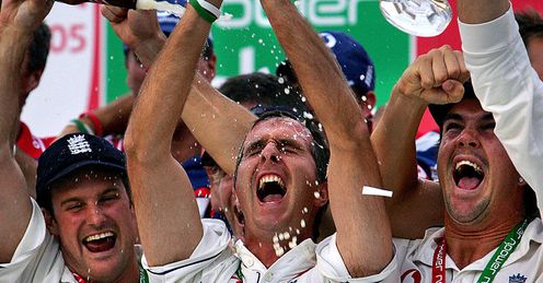 Class act: Strauss, Vaughan and Pietersen savour Ashes glory 2005-style