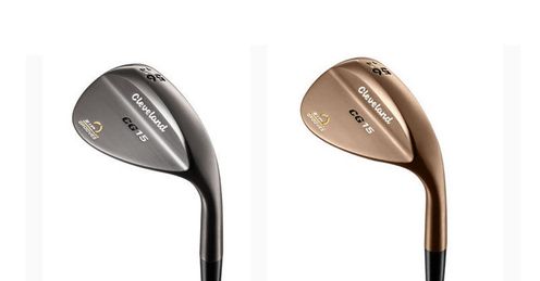 The 56 deg Cleveland CG15 wedges in Satin Chrome (L) and Oil Quench (R).