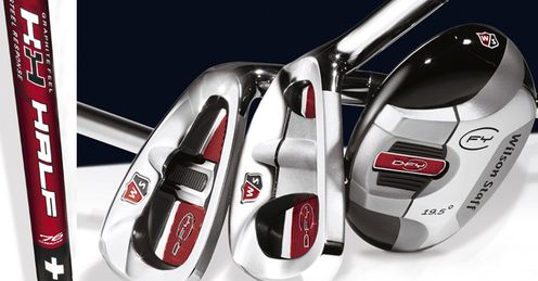 Wilson's new D-FY half-graphite and half-steel irons.