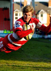 Freddie Burns scores for gloucester LVCUP Freddie Burns scores for gloucester LVCUP