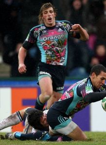 Julien Arias score against Bath Julien Arias score against Bath