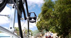 On the climb up to Willunga Hill