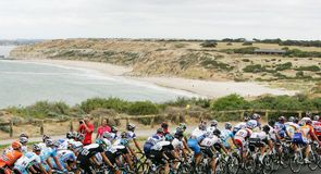 The riders head towards Aldinga Beach