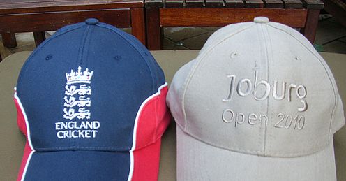 Harry adds to his collection of hats.