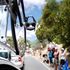 In the team car on Stage 5 