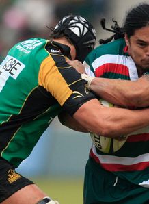 Northampton v Leicester Juandre Kruger Alesana Tuilagi