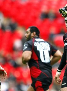 Wikus van Heerden with a boot