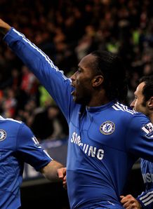 Drogba double sinks Gunners