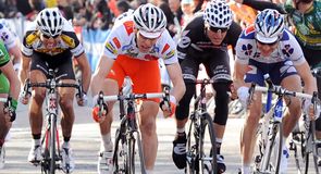 Arnaud Molmy won the bunch sprint for second place