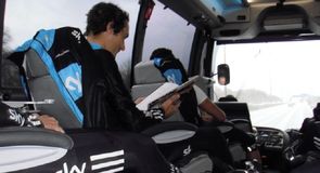 Michael Barry, who sent in these photos, studying the race book