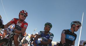 Mathew Hayman waits at the start of the stage