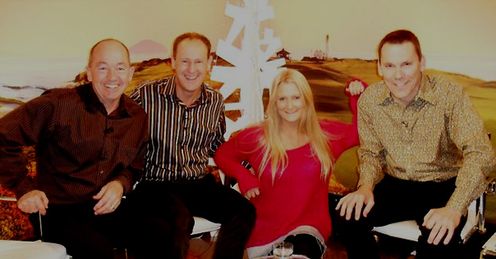 Steph with Denis Pugh, Mark Roe and Robert Lee.