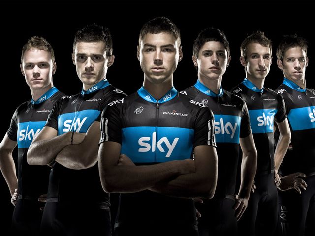 Team Sky's line-up for the GP di Lugano