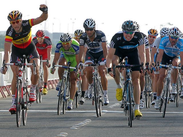 Boonen (left): Just held off Boasson Hagen