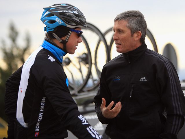 Edvald Boasson Hagen chats to Scott Sunderland