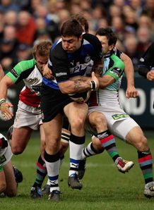 Matt Banahan break against Harlequins Matt Banahan break against Harlequins