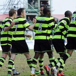 Keane: Celebrates fine double with Hoops team-mates