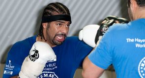 Haye in training Haye in training