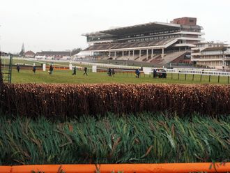 Preparations under way in earnest on Gold Cup at Prestbury Park.