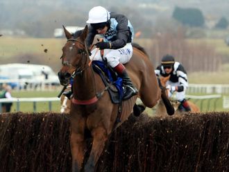 Copper Bleu won the opening Jewson under Richard Johnson...