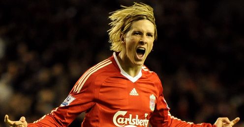 Liverpool v Portsmouth Fernando Torres second goal celeb
