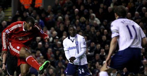 Liverpool v Portsmouth Ryan Babel goal