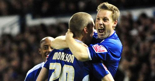 Steve Morison Neil Harris goal celeb Leeds v Millwall