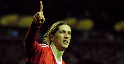 Fernando Torres scores v Lille