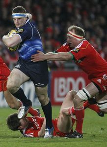 Jamie Heaslip Mick ODriscoll Munster v Leinster Magners League odriscoll Jamie Heaslip Mick ODriscoll Munster v Leinster Magners League odriscoll