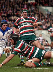 Leicester v Bath Geoff Parling try