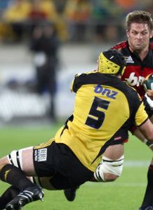 Richie McCaw held by Michael Paterson Richie McCaw held by Michael Paterson